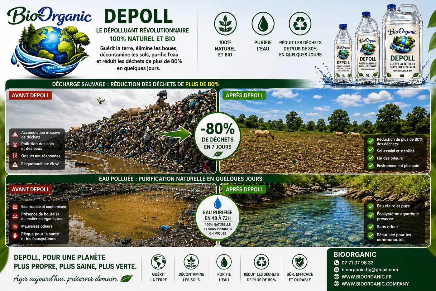 DEPOLL — Réduction des déchets et purification des eaux